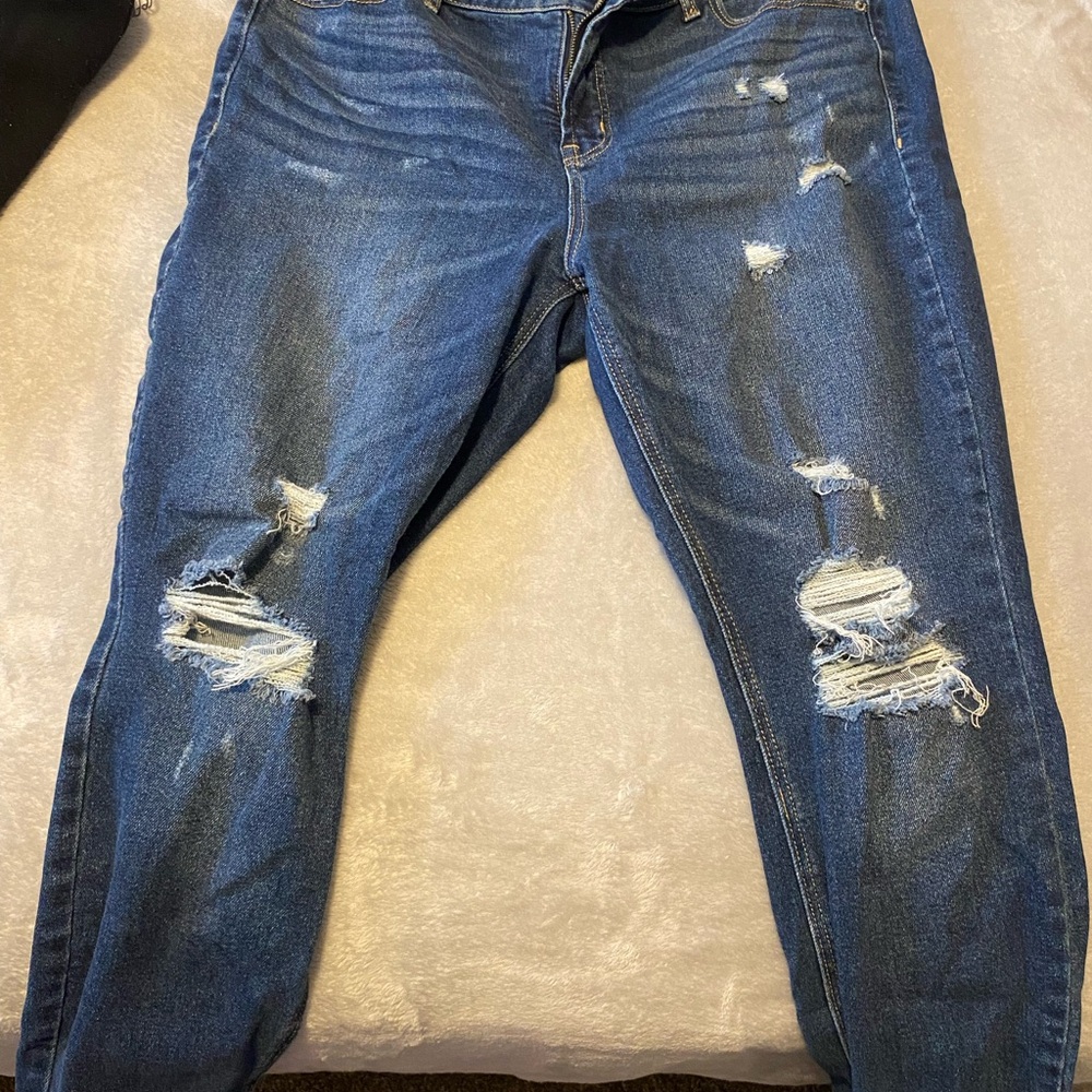 Distressed Blue Jeans for Women